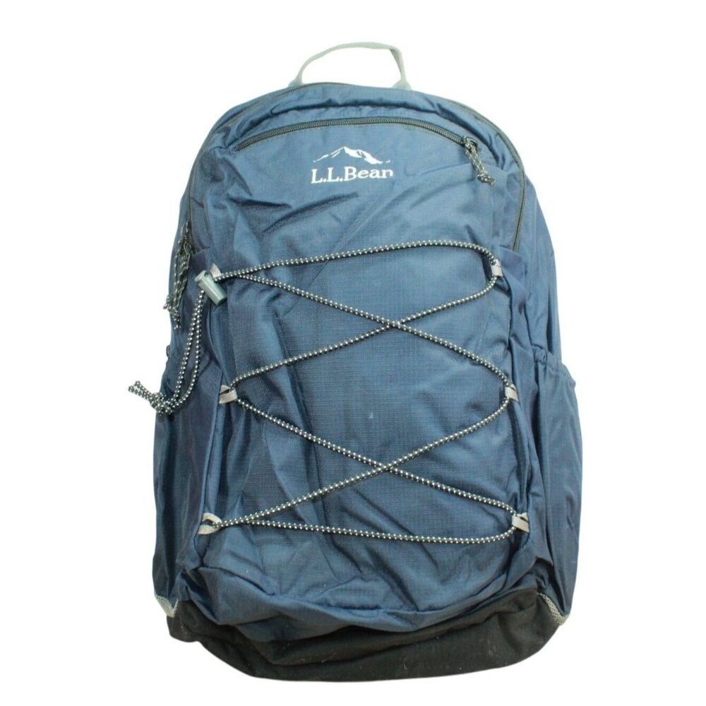 LL Bean Big Kids Comfort Carry Laptop Pack 30L School Backpack Classic Navy - Picture 1 of 10